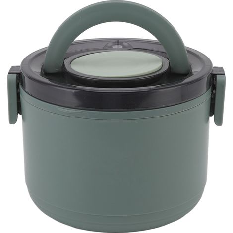Boîte Bento 1000ml Compartiment Détachable Antifuite Portable pour Bureau Pique-nique Étudiants Vert (1/5)