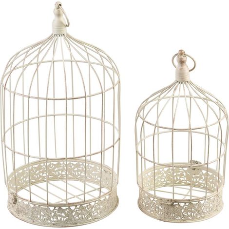 Dekoration MagicHome Mecco, Vogelkäfig, 2er Set