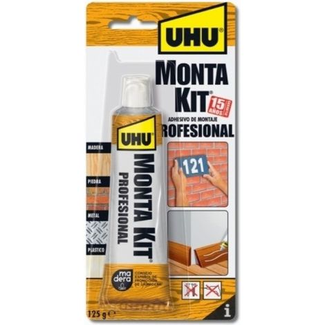 Adhesivo montaje prof 125 gr bei montakit tubo uhu