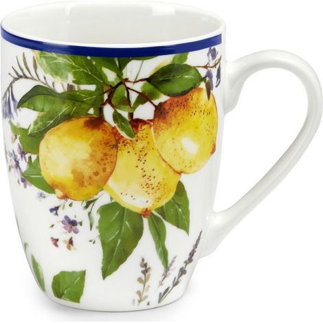 Fade mug Soraya porcellana fine decoro limoni 350 ml (1/2)