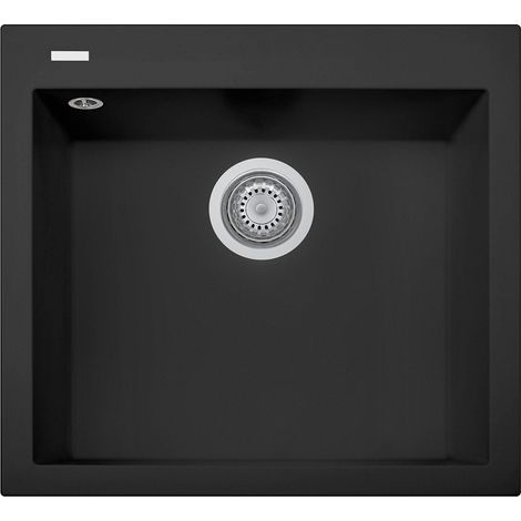 Lavello composito cucina Plados ON5610 una vasca - UG 70 Nero Matt