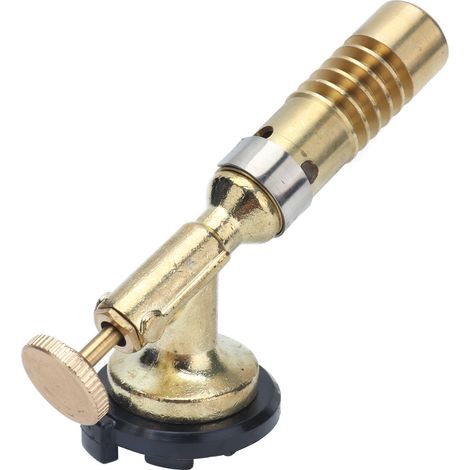 Pistolet à Flamme Haute Température en Cuivre pour Soudage et Barbecue, Torche à Gaz avec Bouteille