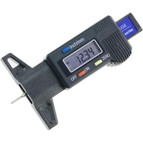 jauge de profondeur spécifique pour pneus, avec pied à coulisse et écran LCD (1/5)