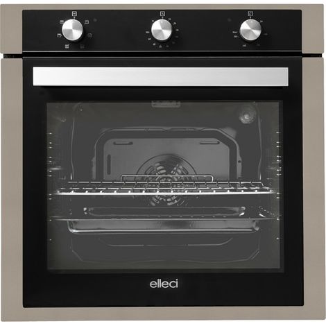 Elleci Plano. Dimensione del forno: Media, Tipo di forno: Forno elettrico, Capacità interna forno totale: 73 L. Posizionamento dell'apparecchio: Da incasso, Colore del prodotto: Nero,... - FGSP60243NS (1/3)
