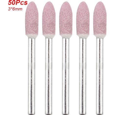 Ortviai Embouts de polissage céramique en forme de balle pour outil rotatif – 50 pièces, taille 3×6 mm (1/5)