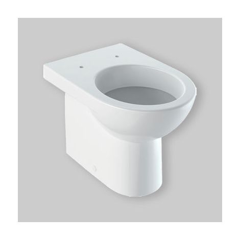 Vaso a pavimento filoparete 53x35.5 bianco lucido - Geberit Selnova - Con copri wc soft - Accessorio: Senza copri wc (1/10)