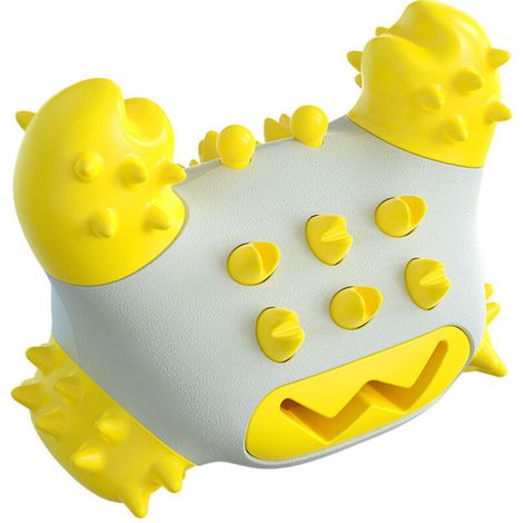 Bâton molaire pour Chien, Nettoyage des Dents résistant à la Mastication, Jouet pour Crabe, Brosse à Dents pour Chiot, Fournitures pour Animaux de Compagnie(jaune) (1/5)