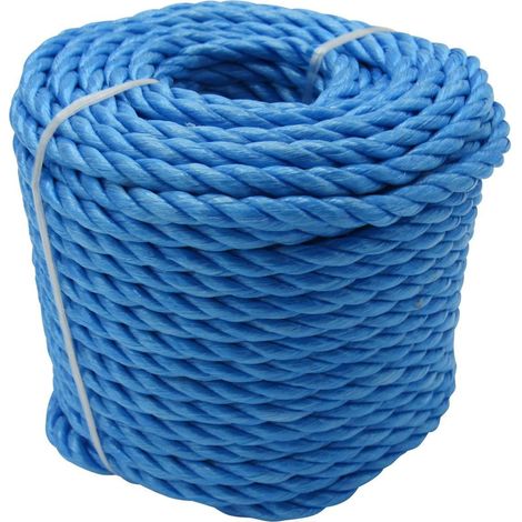 4MM x 220M Blue 3 Strand Polypropylene Rope Reel - Shipping Camping Fender Yacht (1/5)