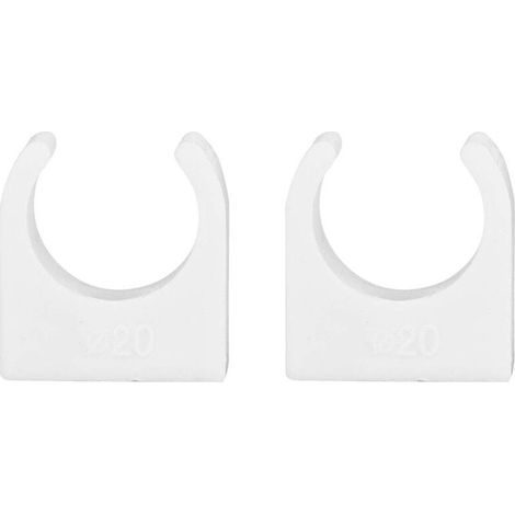 Colliers de serrage Zoternen, 20 pièces 16/20/25/32 mm PPR, colliers de serrage en U, support de fixation de tuyau avec vis (20 mm) (1/4)