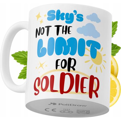 Tazza per un soldato, divertente e umoristica, per caffè e tè, con grafica e testo divertenti. Tazza ideale per compleanni, onomastici e festività. Tazza premium per occasioni speciali, per casa, uffi