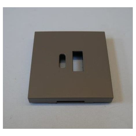 Enjoliveur set de finition couleur greige pour double chargeur USB-A et USB-C intelligent Niko (1/2)
