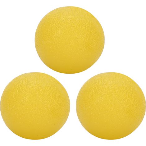 gelbe Anti-Stress-Bälle für Männer und Frauen, geeignet für Hand- und Fingerübungen. (1/5)