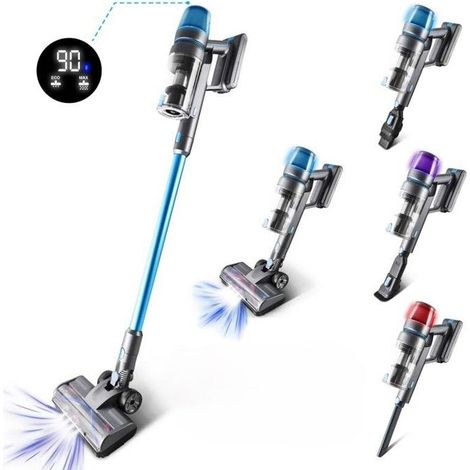 Aspirateur balai sans fil - VORTEX - F45 - 450 W - 55 min d'autonomie - Brosse motorisée LED (1/5)