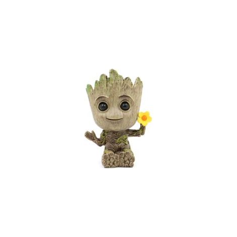 Pot de fleurs décoratif Bébé Groot avec trou de drainage, cache-pot original pour plantes d’intérieur (1/5)