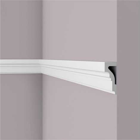 NMC WL4-box WALLSTYL Noel Marquet 1 carton 8 pièces Cimaise Moulure décorative design intemporel classique blanc 16 m (1/5)