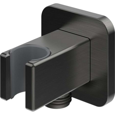 OMNIRES - Presa d'acqua a muro con supporto doccia, grafite 8815GR (1/3)