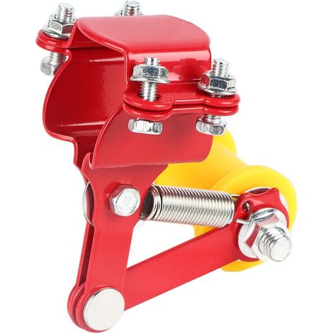 Boulon de tendeur de chaîne de réglage sur rouleau, accessoires modifiés de moto, outil universel rouge (1/5)