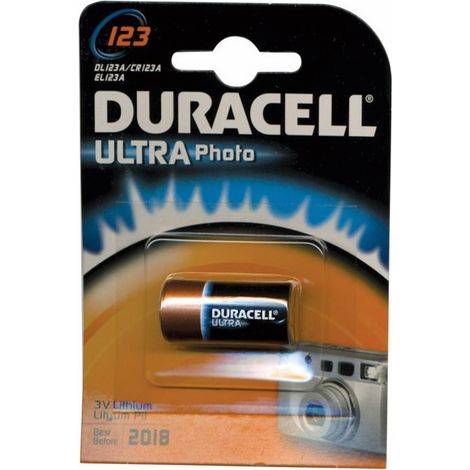 Batterie Litio per Fotocamera Duracell CR123A conf. 10 Bl. Da1 Pz (1/2)