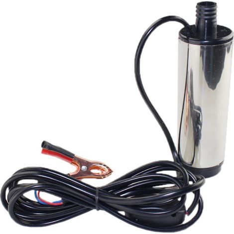 Pompe à huile électrique automobile, pompe diesel, pompe submersible 12V/24V CC, petite pompe à huile, pompe auto-amorçante, allume-cigare 24V type 1. (1/5)