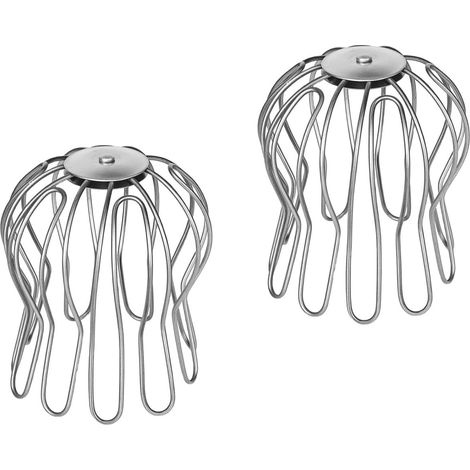 2 Pièce Gouttière Réglable En Inox, Crépine de Gouttière Flexible, 90-100mm Protection Anti Feuille Gouttière, Pour Le Nettoyage Des Tuyaux de Toit, Des Drains Et Des Gouttières Filtrantes (1/5)