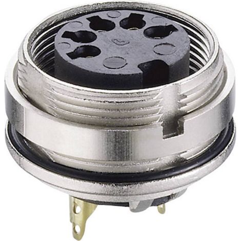 Lumberg 0305 04 Connettore circolare DIN Presa verticale Numero Poli (num): 4 Argento 1 pz. (1/2)