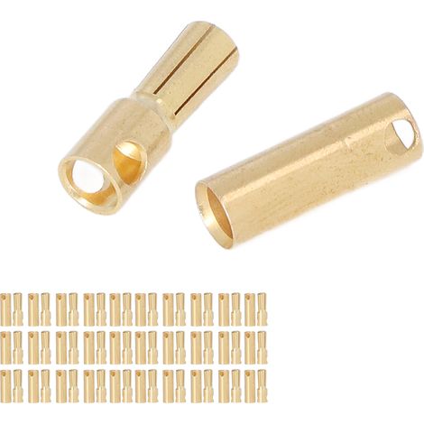30 Sets vergoldete Messing-Batterieanschlüsse, Stecker- und Buchsen-Set (1/5)