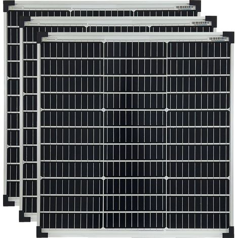 3x60 Watt Mono Solarmodule 10 Busbars 210mm Zellformat Solarpanel (1/5)