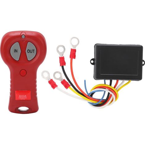 Kit de Télécommande de Treuil sans Fil, Contrôleur de Treuil électrique avec Voyant Lumineux 9‑30V 434MHZ étanche Universel pour Camion ATV SUV,A (1/5)