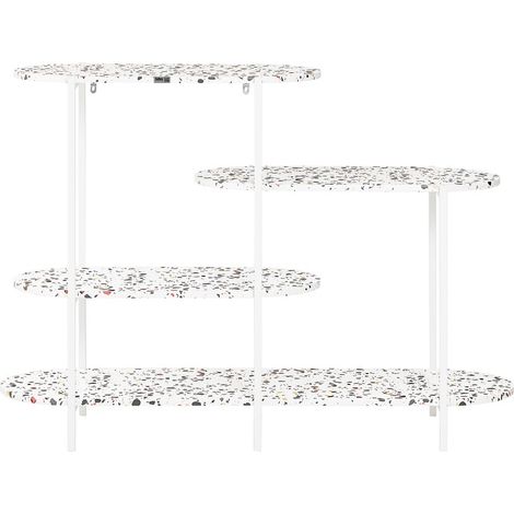 SoBuy Tavolo Consolle da ingresso Tavolino stretto Tavolo decorativo Bianco 120x40x86cm FSB89-W