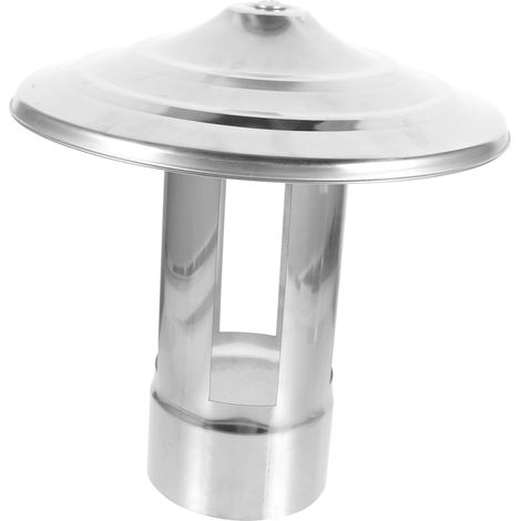 Chapeau De Cheminée Acier Inoxydable La Pluie Pour Ventilation De Toit Couvercle Résistant Installation Facile Sans Outils (1/5)