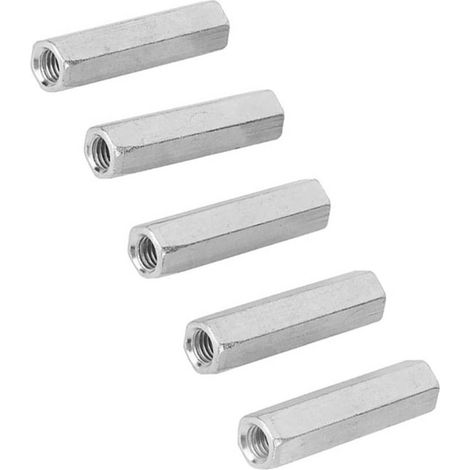 pièces M8 50 Écrous à tige longue hexagonaux, entretoises filetées (1/5)