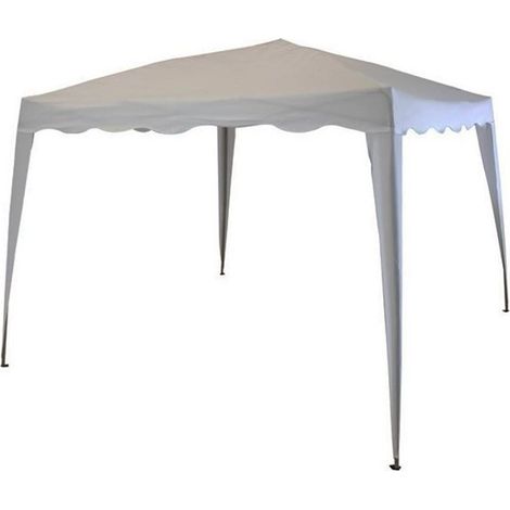 TrAdE Shop Traesio - Gazebo 3x3x2,5 Mt Pieghevole Grigio Impermeabile Richiudibile Tendone Giardino 016561 - (1/5)