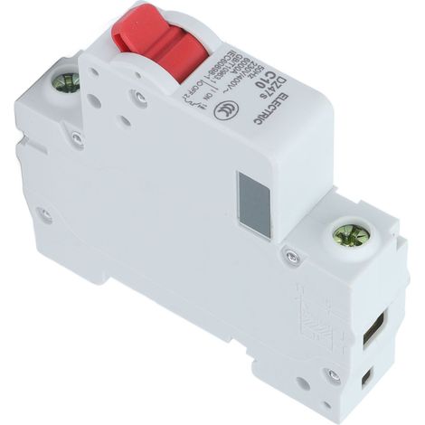 Modularer Leitungsschutzschalter 1P 10A 230V/400V DZ47s C10, automatischer Schalter für DIN-Schiene, professioneller Leitungsschutz, C-Kurve. (1/5)