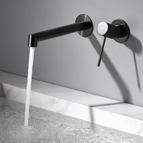 Imex - Grifo Monomando Lavabo Empotrado Black Gun Serie Line (1/5)