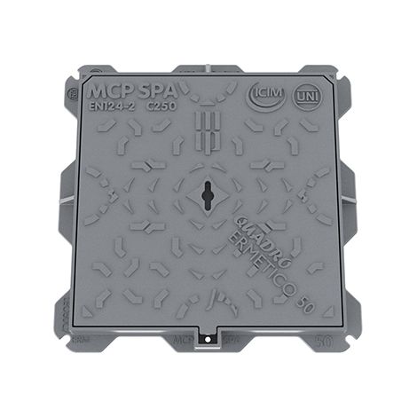 Schachtabdeckung aus Gusseisen C250 - 60x60 cm (1/2)