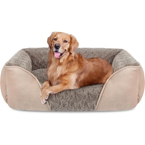 Lit pour Chien Lavable, Antidérapant 89x63x23cm gris