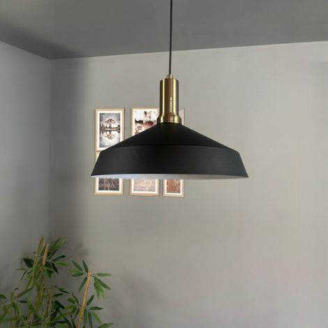 bamyum Lema Suspension Luminaire Rétro en Metal de 37,5 cm, Lustre de Salon Vintage, Éclairage de Plafond pour Chambre, Cuisine, Lampe Suspendue (1/5)