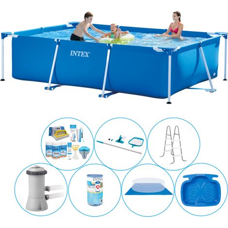 Intex Piscine Tubulaire Rectangulaire - 300x200x75 cm - 7-pièces S20841 (1/5)