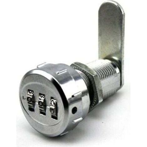 Loquet et targette Serrure à combinaison de tiroir, 3 chiffres, adaptée aux armoires de rangement électrique (1/4)