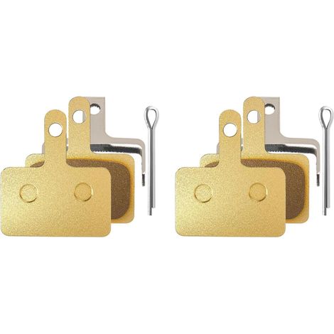 BEBUSINGOTO 2 pcs Jeux de Plaquettes de Frein vélo, Plaquettes de Frein à Disque Haute Performance avec Ressort et glissière de Blocage, Plaquettes de Frein vélo Super silencieuses, Large compatibili (1/5)