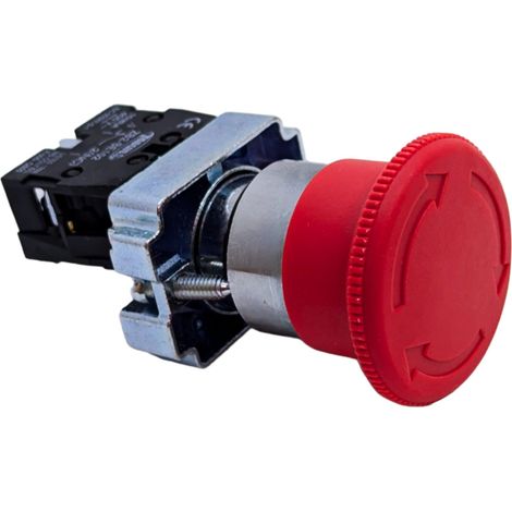 Seta de Paro de Emergencia Rojo Ø40 (Girar para Desenclavar) NC