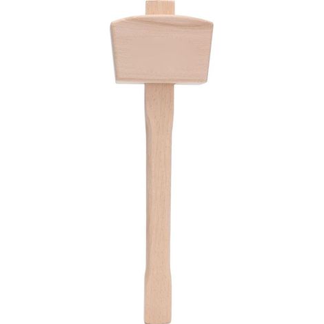Maillet en Bois, Hêtre Sculpture sur Bois Massif Percussion Non Destructive Poignée de Marteau en Bois Outil à Main de Menuisier Domestique en Bois (1/5)
