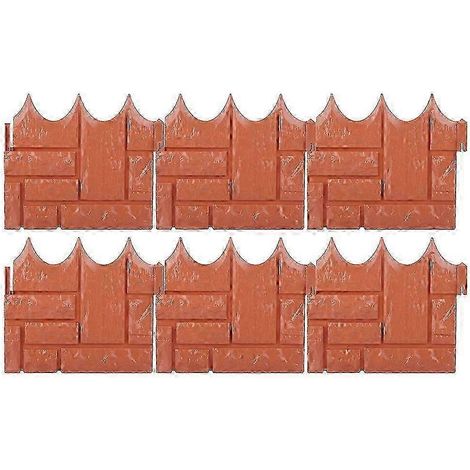Bordure décorative et élégante pour aménagement paysager extérieur : clôture et mur de protection en plastique durable pour pelouse et jardin. (1/4)