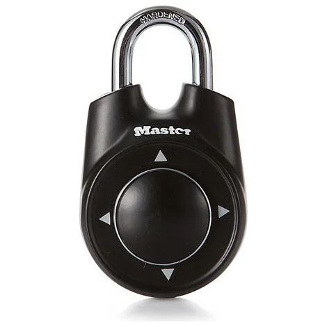 Cadenas Directionnel - Combinaison Personnalisable - Pour Casier Scolaire et Gymnase - Anse 6 mm - Noir (1/5)