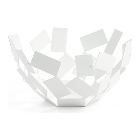 Alessi MT02 W Cesta de Frutas Blanca Diseño Moderno (1/3)