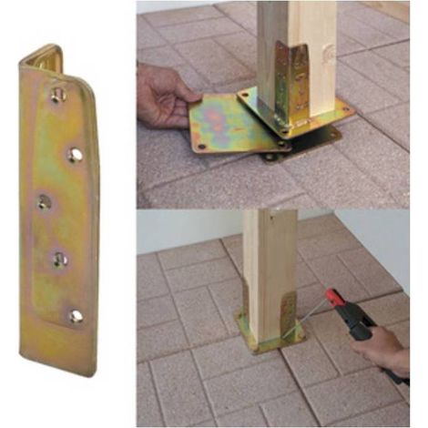 8 x PIASTRA 800/ALA P/SUPPORTO RINF ACC TROP 40X40X140MM