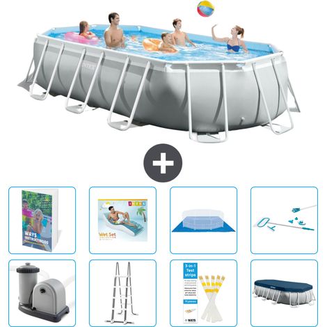 Intex Piscine Prism Frame Ovale - 503x274x122 cm - 9-pièces  S618