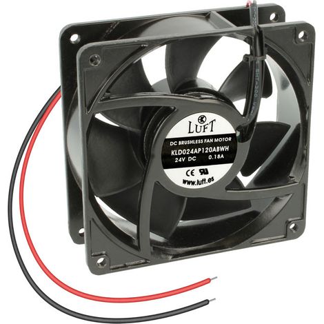 Ventilatore 24vdc 120x120x38mm 19w 2 fili frizione Kld024ap120aswx