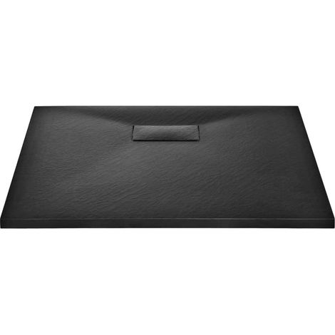 Piatto doccia piatto doccia rettangolare bagno casa interno foro scarico standard da 9 cm smc 90 x 80 cm nero 020003456