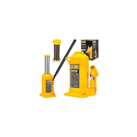 JCB 15 Tonne Heavy-Duty Automotive Hydraulic Bottle Jack, 508mm Maximum Lift (1/5)